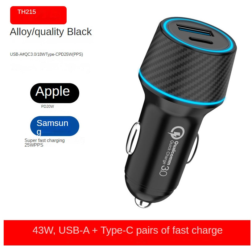 PD60W Dual Fast Charging Car Charger New
