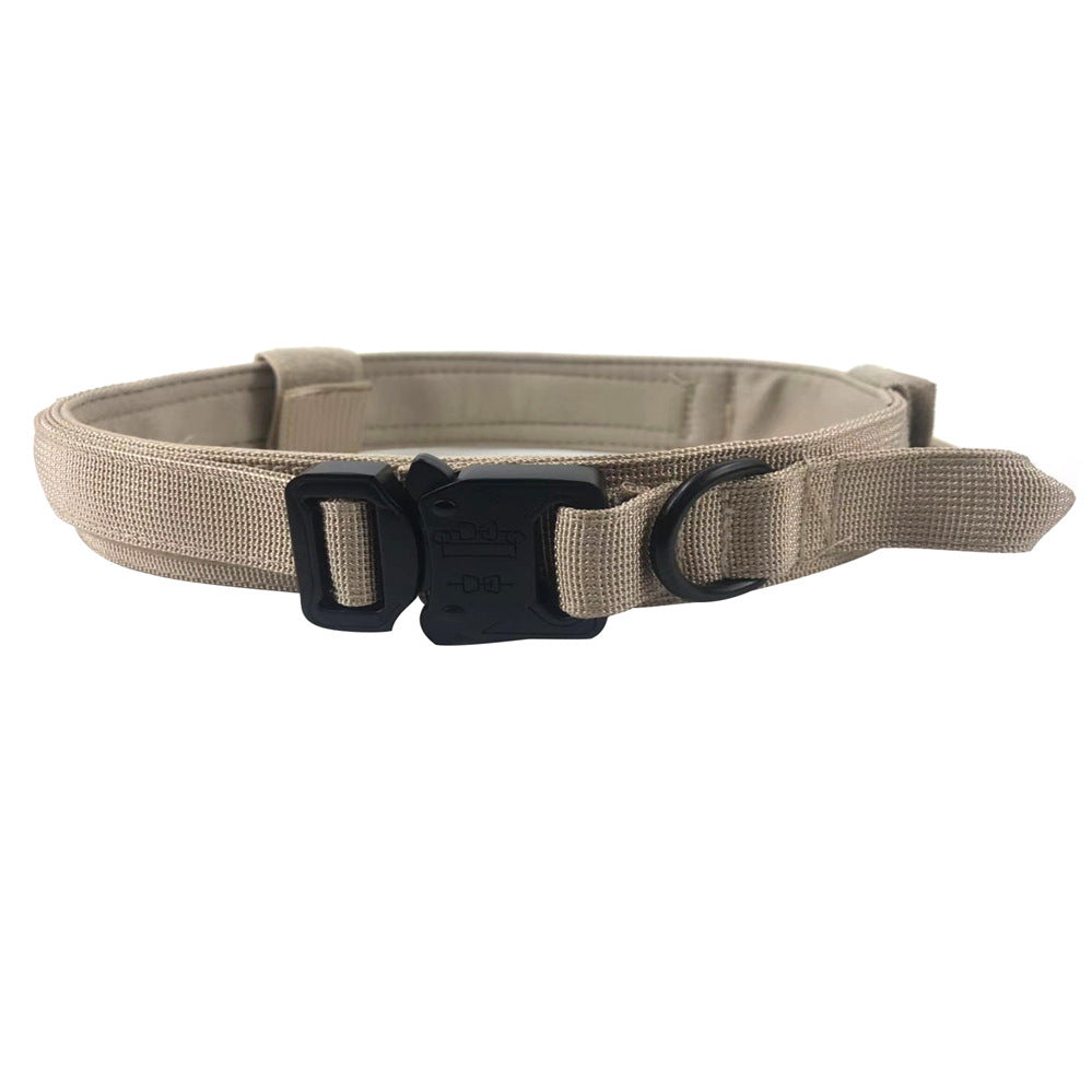 Ensemble collier et laisse tactiques pour chien, collier militaire réglable en Nylon pour chien