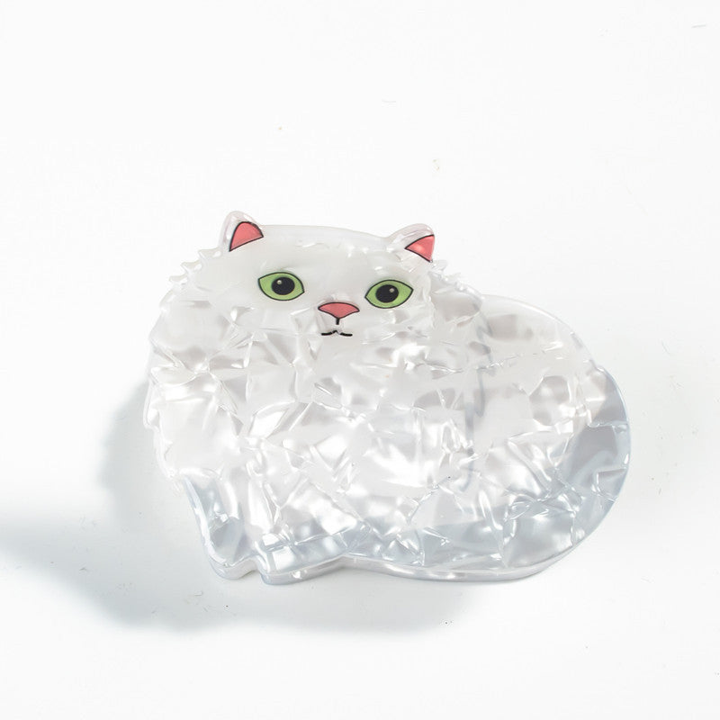 Barrettes de coiffure à bijoux avec imprimé de dessin animé de chat