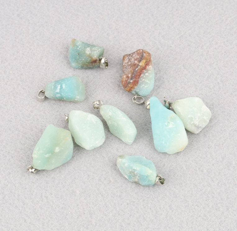 Colgante de piedra de cristal de color natural del arco iris