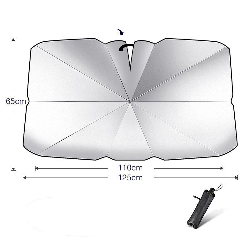 Pare-soleil pliable pour pare-brise de voiture, Protection UV, isolation thermique, Parasol, couverture de fenêtre avant automatique, Protection intérieure, Gadgets d'été