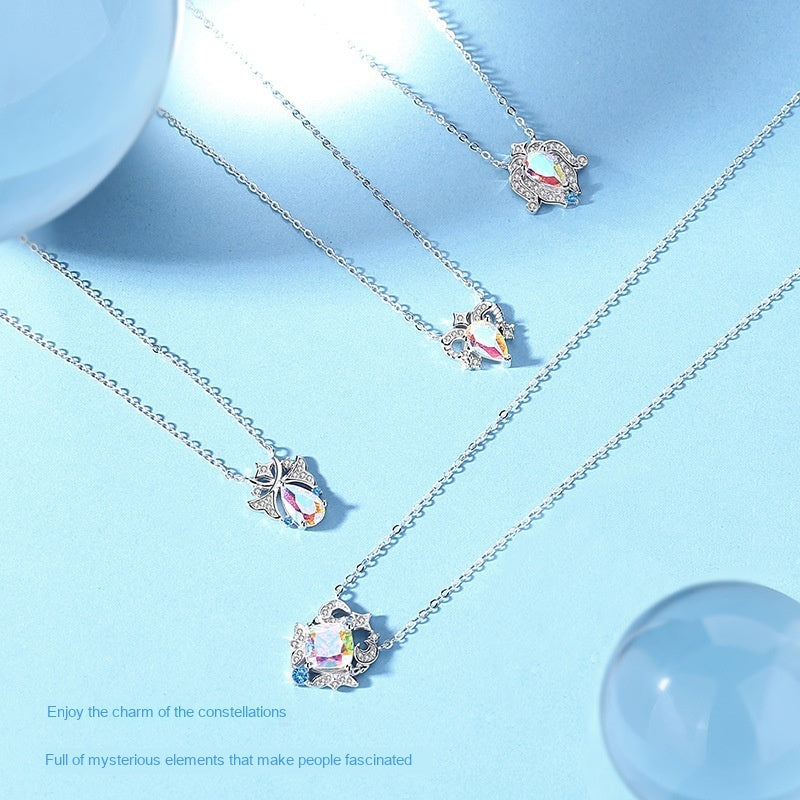 Original Twelve Constellations Necklace Women's S925 Sterling Silver