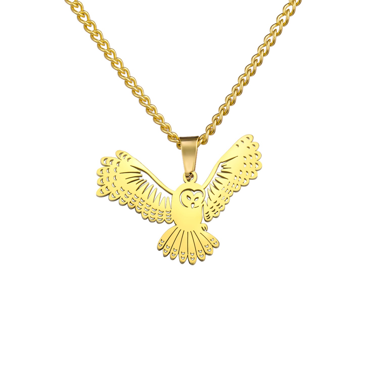 Phoenix Pendant Necklace Women's Men's Hip Hop Stainless Steel