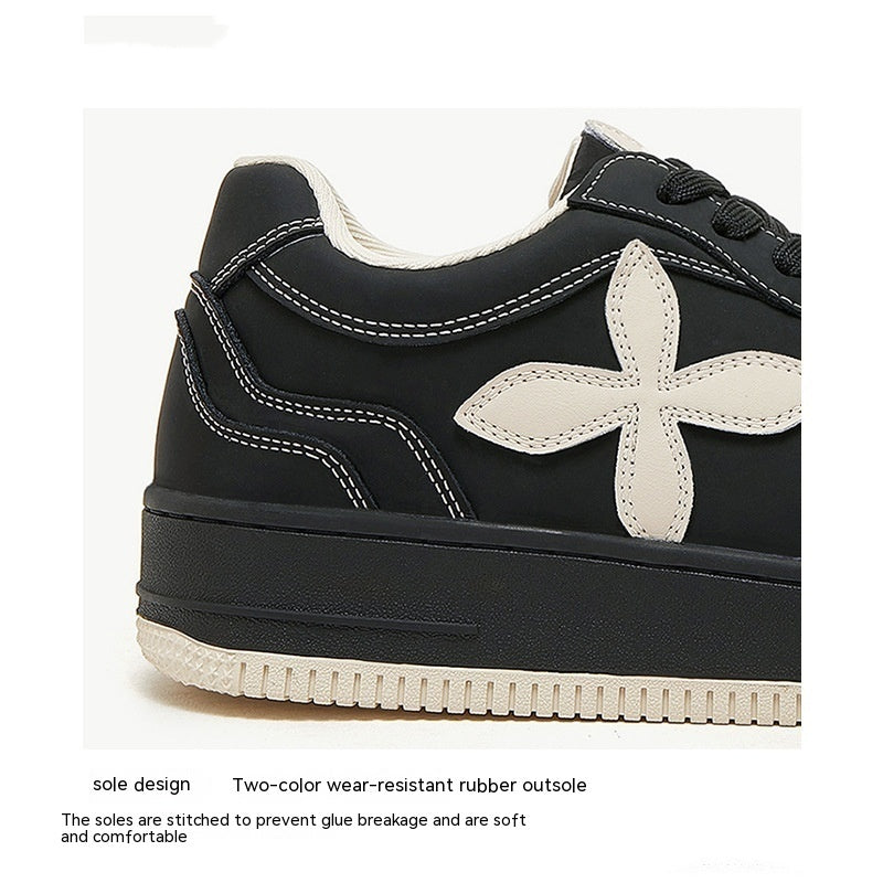 Zapatos de hombre Suela gruesa Zapatos de moda para hombre aumentados Nicho Blanco