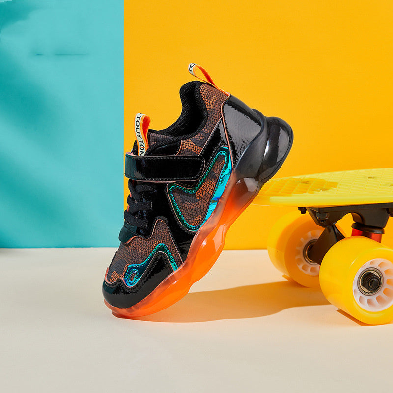 Zapatos para niños de estilo coreano, ropa para niños, deportes casuales geniales