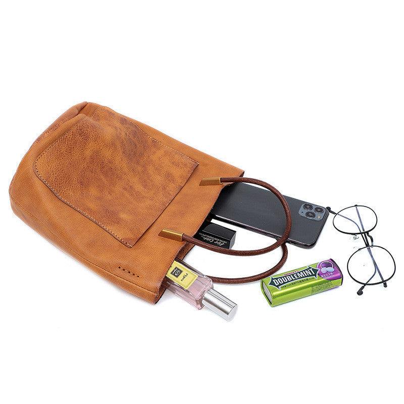 Sac messager portable rétro de grande capacité pour femmes