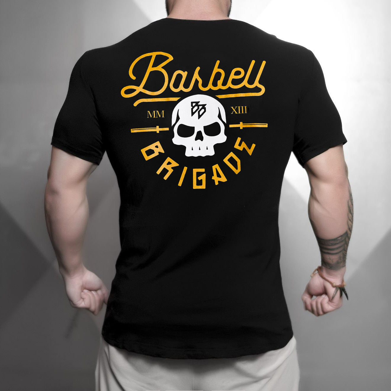T-shirt Ins commerce extérieur élastique évacuant l'humidité à manches courtes