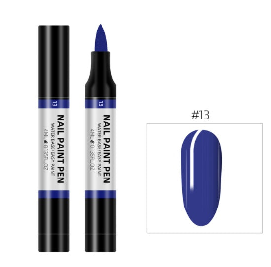 Stylo de peinture de vernis à ongles 24 couleurs, stylo de fleur de peinture 3D, stylo de fleur de dessin à base d'eau, stylo de vernis à ongles sans goût
