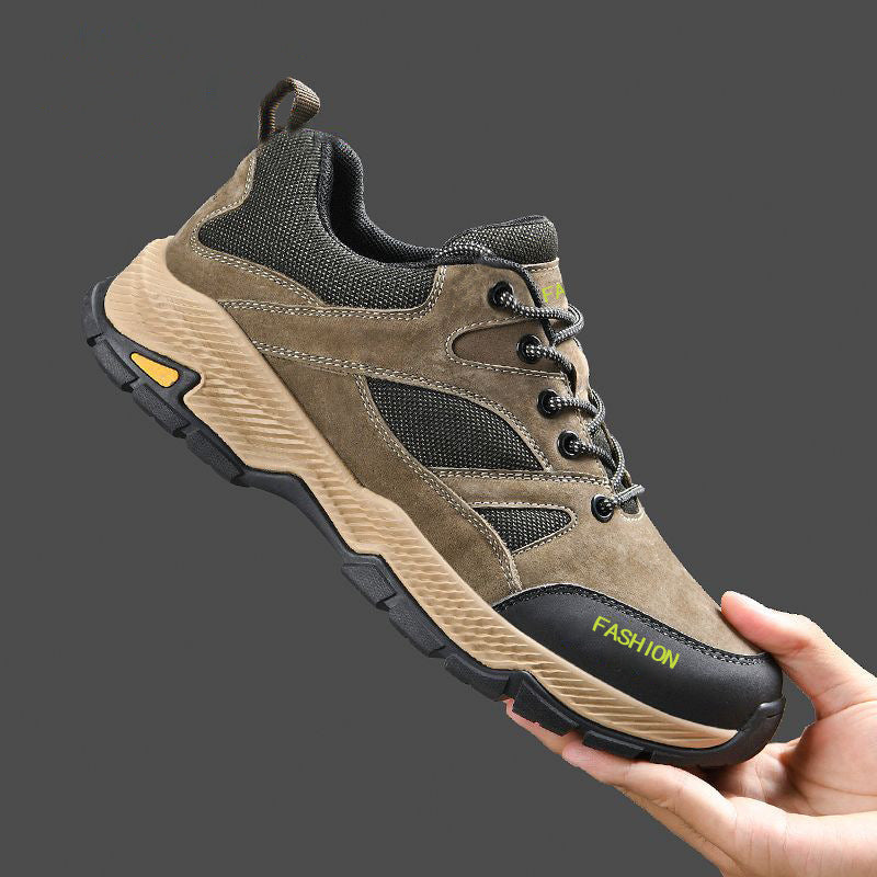 Zapatillas de deporte con cordones para hombres Casual transpirable al aire libre senderismo correr zapatos deportivos