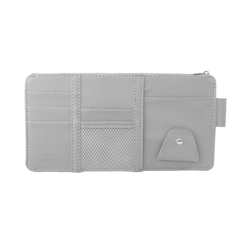 Car Auto Sun Visor Point Pocket Organizer Pouch Bag Card Glasses Storage Holder Car-Styling  IC Card Holder Sunshade Bag
