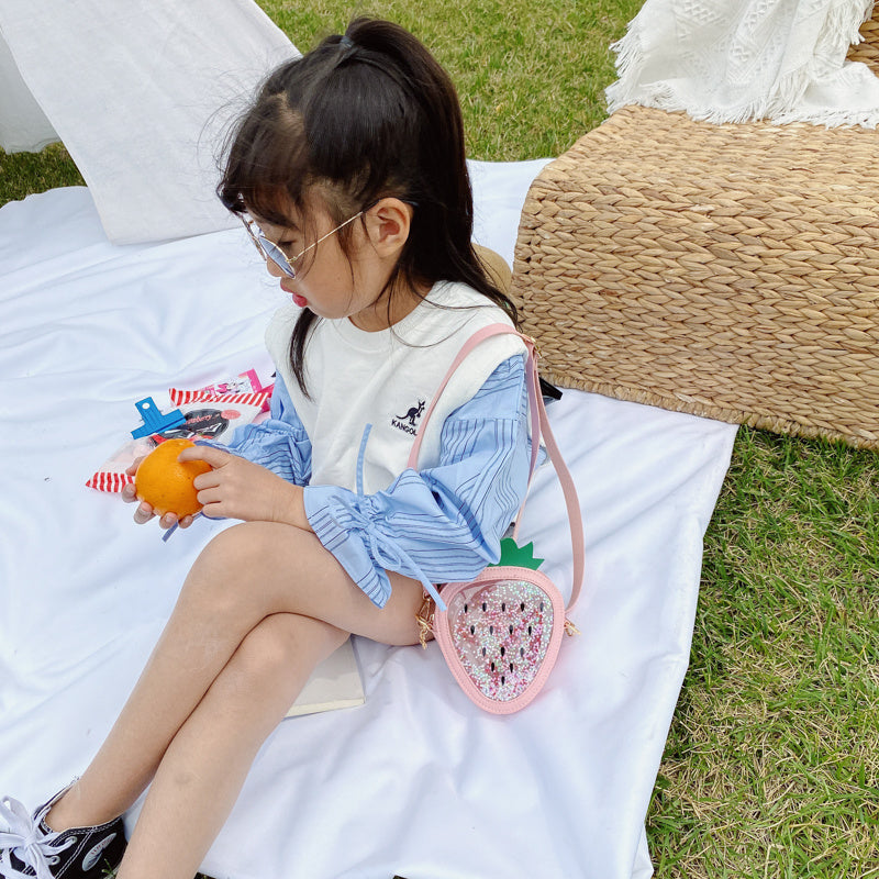 Sac de gelée à une épaule ananas fraise pour enfants d'été