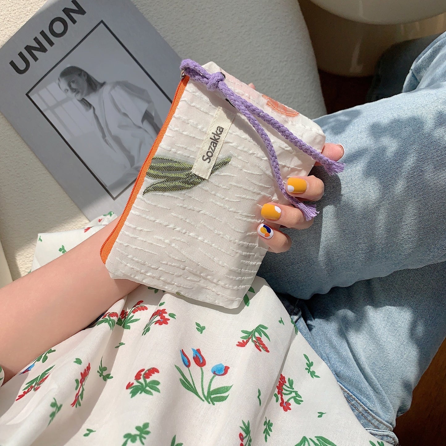 Rope Mouth Red Envelope Female Cosmetic Bag Portable Portable Coin Purse Wash Bag