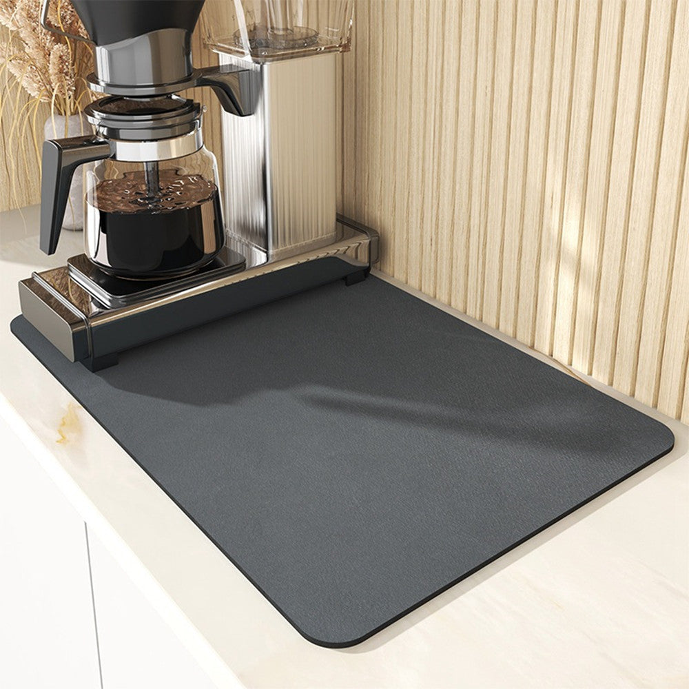 Almohadilla de drenaje para la piel, tapete de secado de platos de goma, tapetes escurridores súper absorbentes, vajilla, alfombras para botellas, mantel para vajilla de cocina