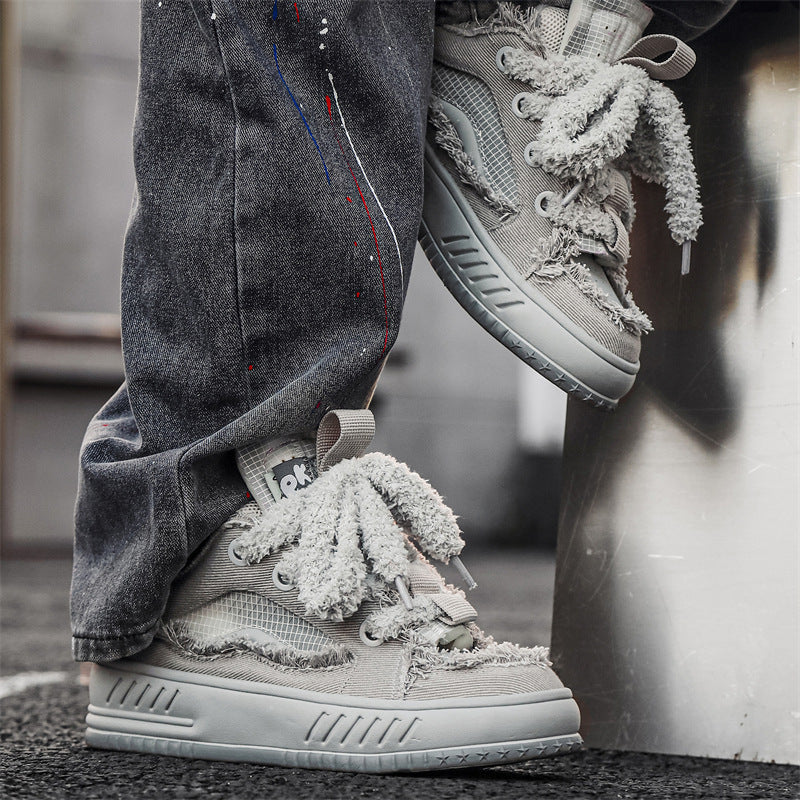 Zapatos de pan estilo universitario a juego de moda para hombre