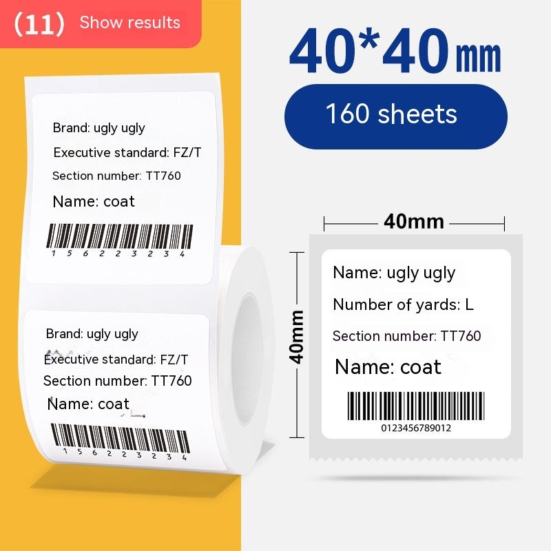 Autocollant adhésif de papier d'impression d'étiquettes en papier thermosensible à quatre épreuves
