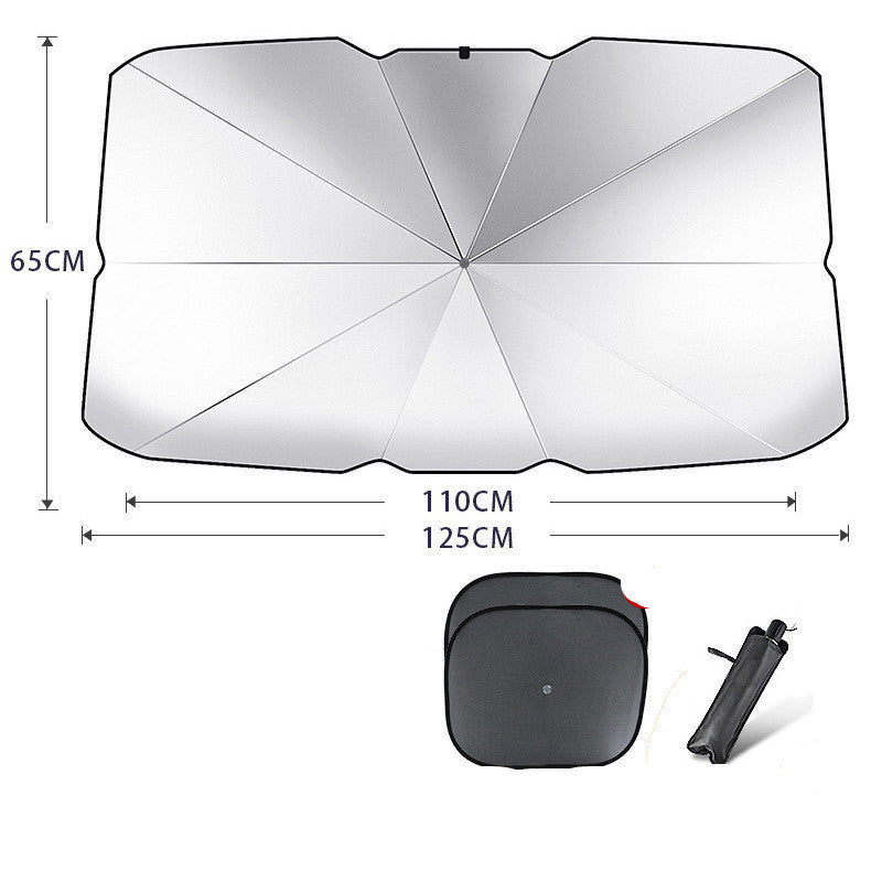 Pare-soleil pliable pour pare-brise de voiture, Protection UV, isolation thermique, Parasol, couverture de fenêtre avant automatique, Protection intérieure, Gadgets d'été