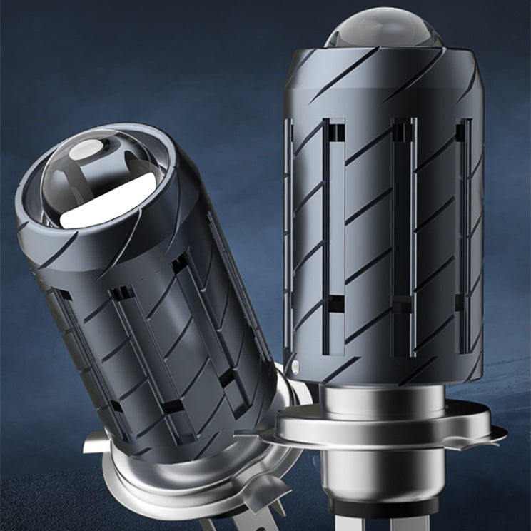 Accesorios de conversión de faros con lentes LED, luz lejana, luz cercana, bombilla integrada