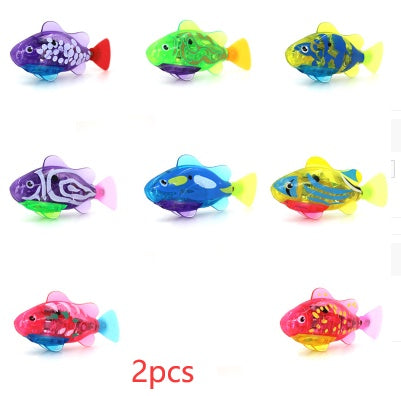 Jouet d'eau de poisson électrique interactif pour chat, pour jeu d'intérieur, Robot de natation, jouets de poisson pour chat, chien, animal de compagnie, bébé nageur, jouets de bain Robofish