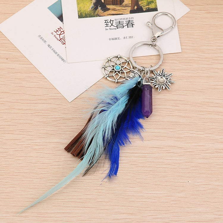 Porte-clés de voiture Gossip Dreamcatcher européen et américain