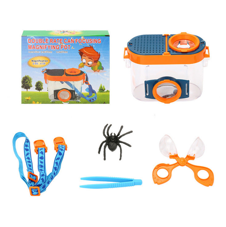 Loupe d'insectes d'extérieur pour enfants 20167D, boîte d'observation, enseignement en classe, cadeaux de maternelle