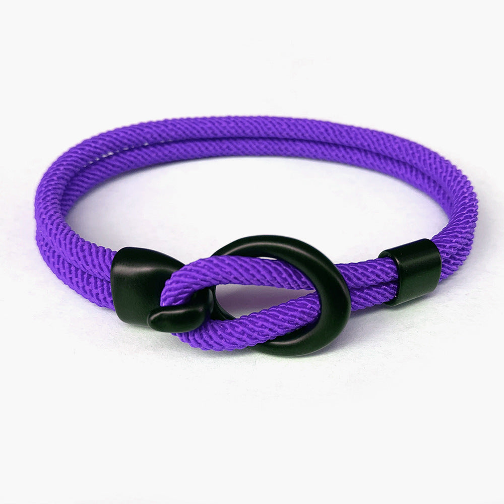 Pulsera tejida para hombre con personalidad simple