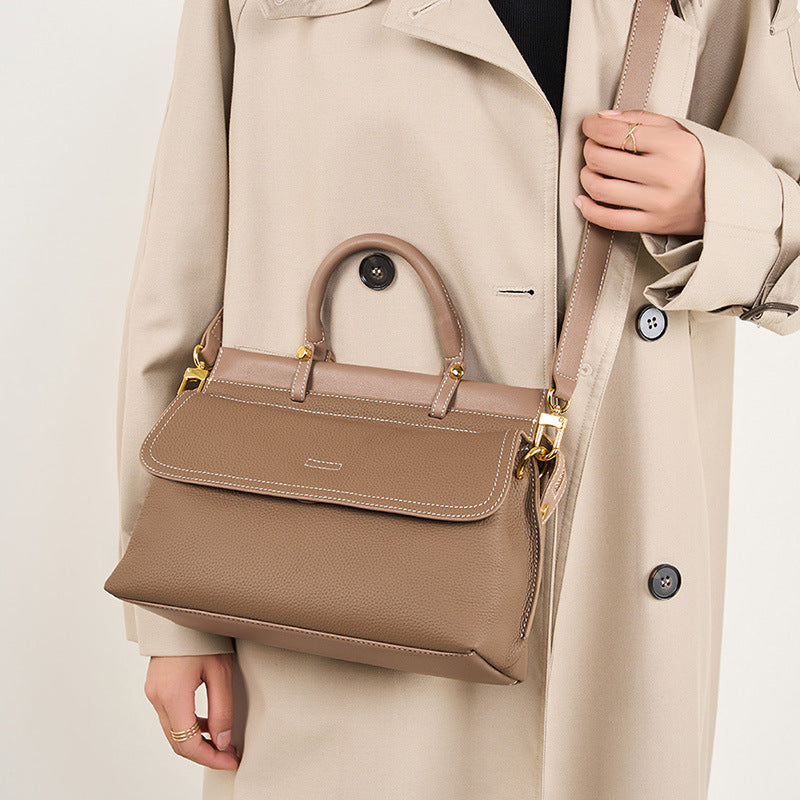 Sac à main en cuir de vache de première couche pour dames