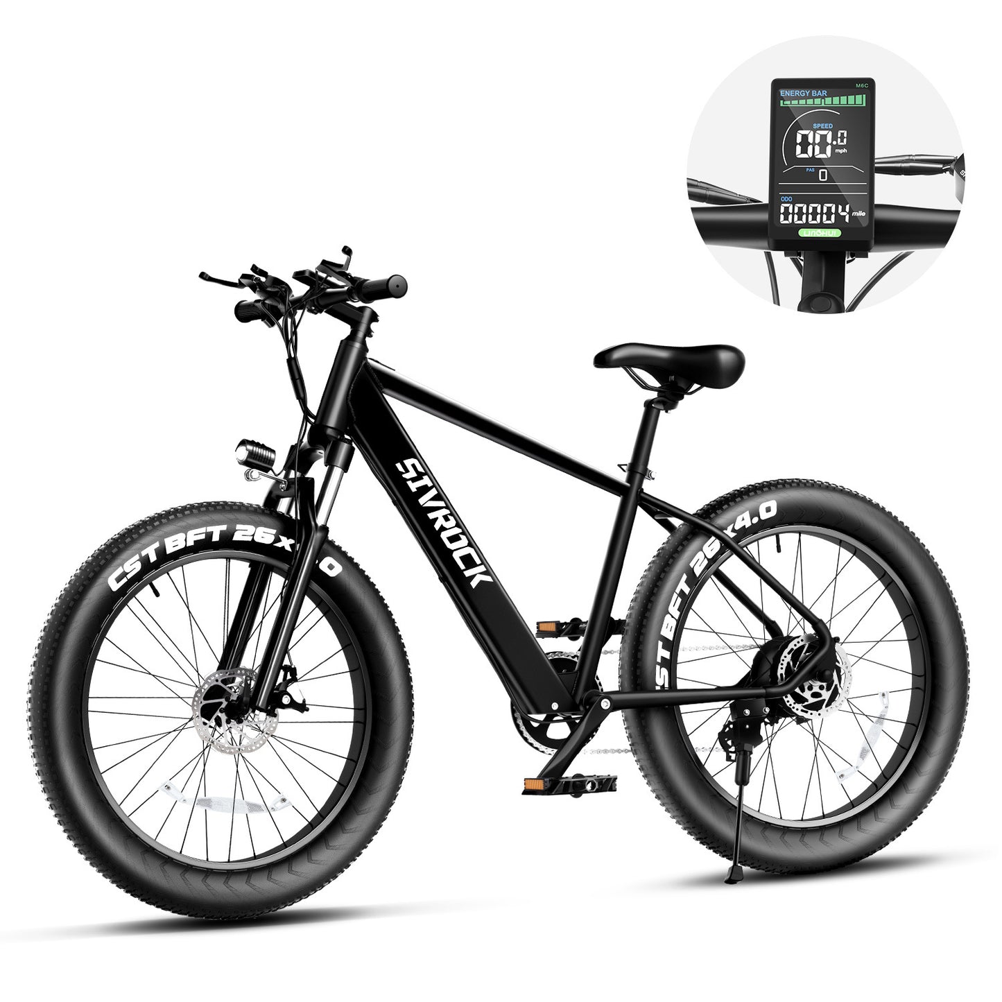 Bicicleta eléctrica profesional para adultos, bicicleta de montaña eléctrica con neumáticos gruesos de 26 x 4,0 pulgadas, motor de 1000 W, bicicleta eléctrica de 48 V y 15 Ah para senderos, excursiones y desplazamientos, certificación UL y GCC