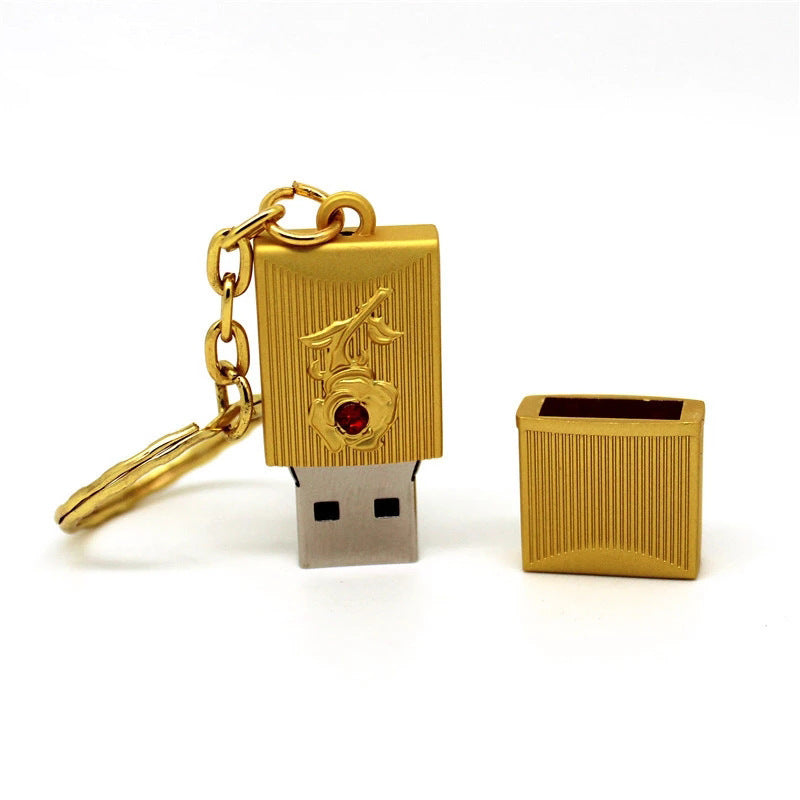 Disco flash USB de cristal de joyería brillante y magnífico