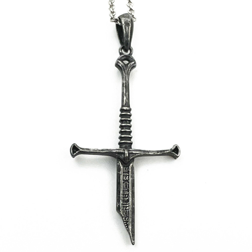 Sword Necklace Broken Sword Model Pendant Pendant Jewelry