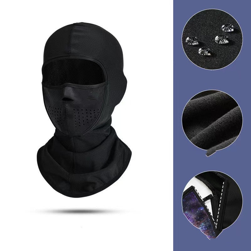 Couvre-cou de masque facial de ski chaud et coupe-vent d'extérieur d'hiver