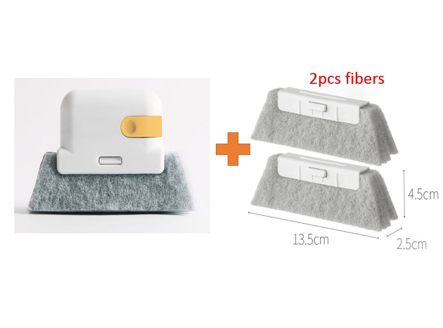 Brosse de nettoyage à rainure créative, nettoie rapidement tous les coins et les espaces, brosses de nettoyage de rails de portes et fenêtres détachables