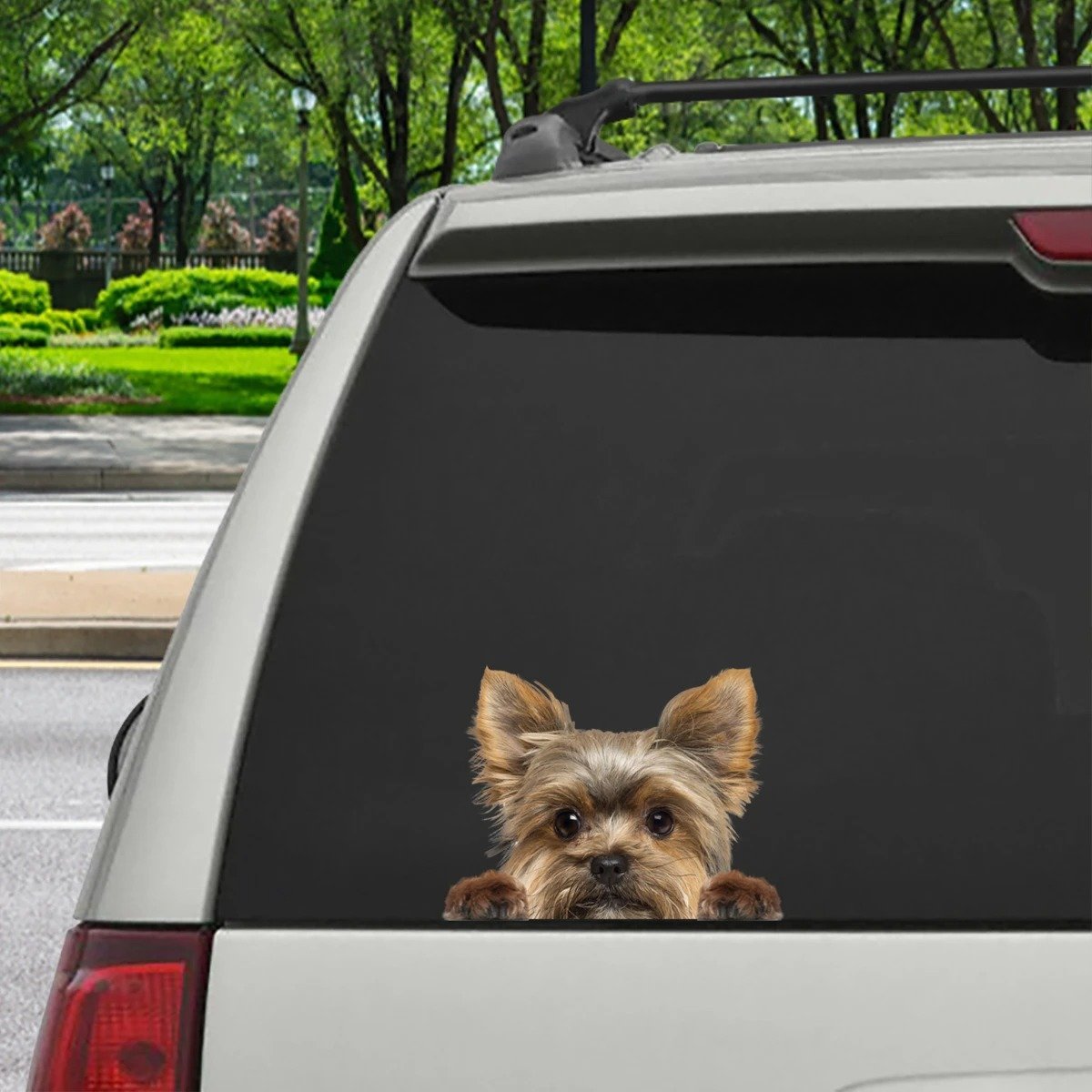 Autocollant de carrosserie Rottweiler souriant, autocollant de fenêtre de voiture, réfléchissant et imperméable