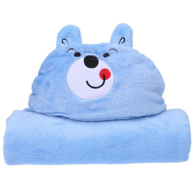 Serviette de bain à capuche pour enfants, peignoir pour bébé, serviette en forme d'animal mignon