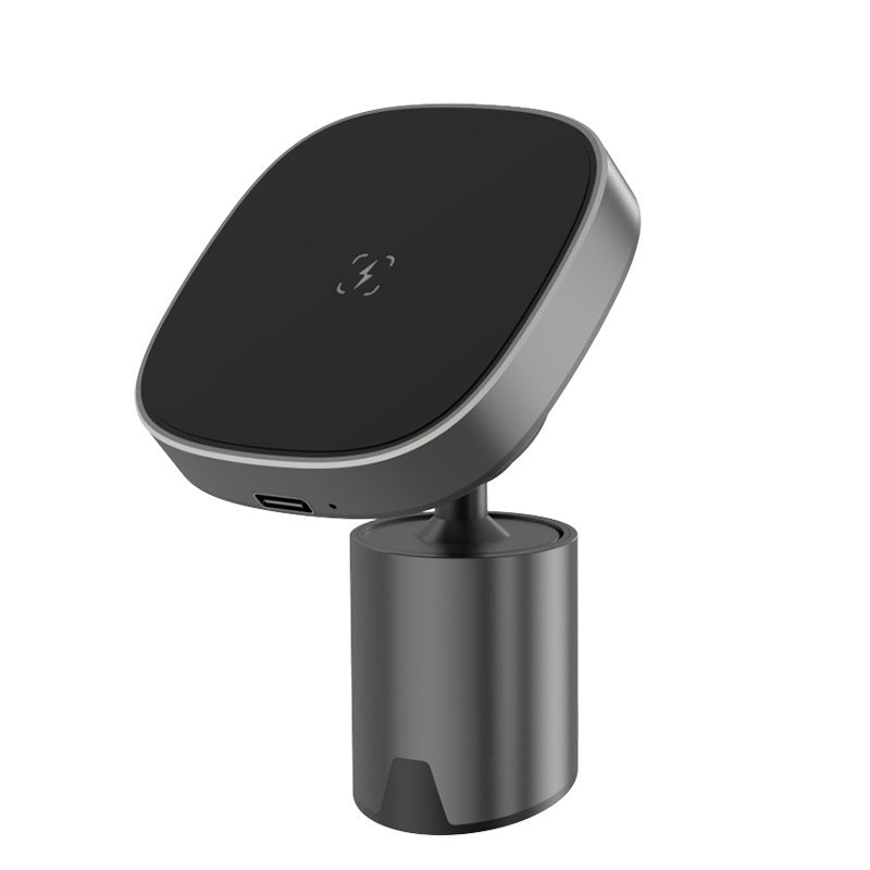 Support de téléphone portable pour voiture, chargement sans fil, magnétique
