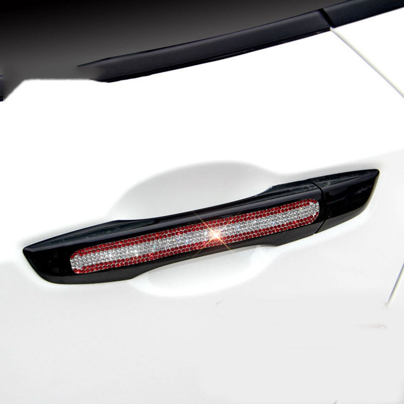 Pegatinas para manijas de puertas de automóviles con incrustaciones de diamantes
