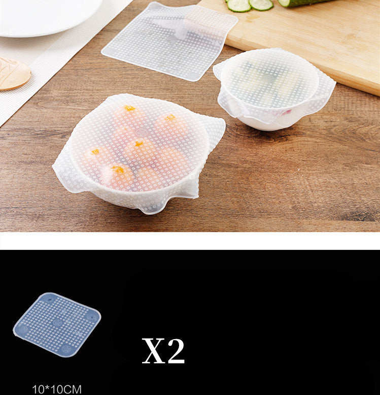 Film alimentaire extensible en Silicone réutilisable, Saran Wrap, cuisine, four à micro-ondes, joint de réfrigérateur, tampon de couverture de bol, outils de cuisine