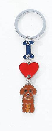 Ins Love Dog Pendant Bag Keychain
