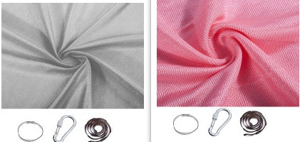 Hamaca columpio interior y exterior de algodón para niños, para acurrucarse hasta terapia sensorial infantil, paquete elástico suave, asiento estable