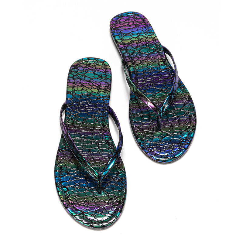 Beach Slippers Women's Summer Outer Wear Stylish Flip-flops
