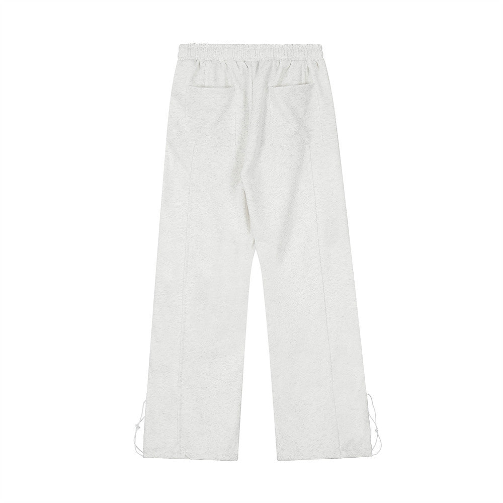 Men's Deconstruction Stitching Wide-leg Pants Drawstring Ankle-tied Sweatpants