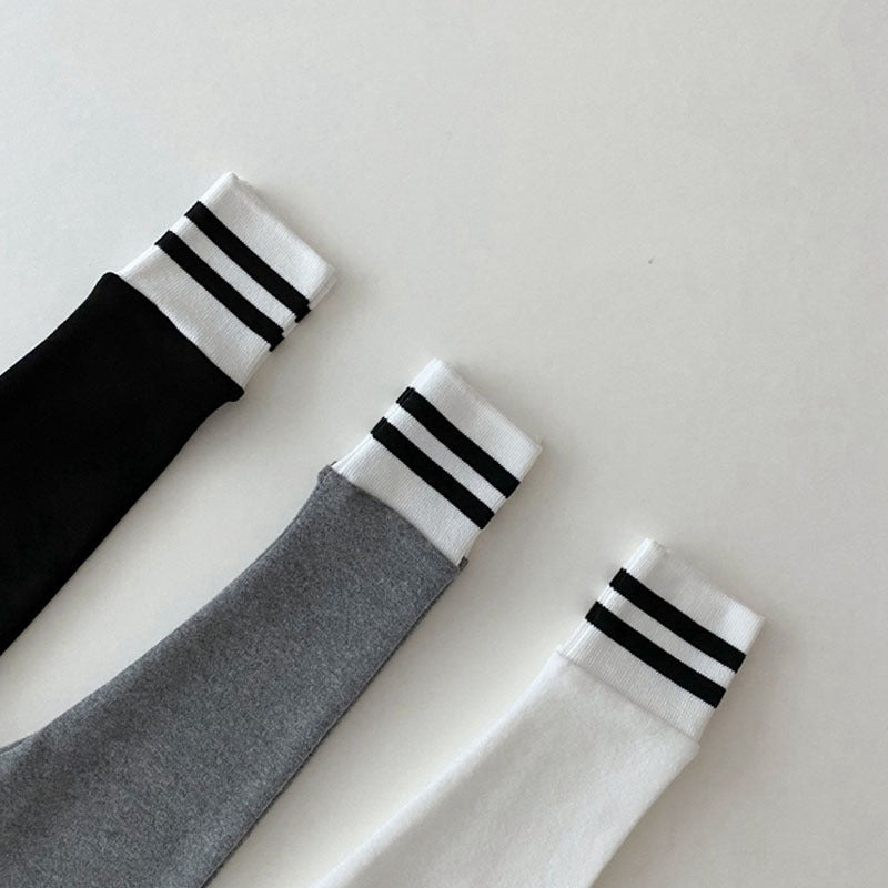 Leggings de fermeture rayés pour bébé, pantalons tendance pour bébé