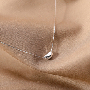 925 Sterling Silver Ins Simple And Natural Freshwater Pearl Necklace