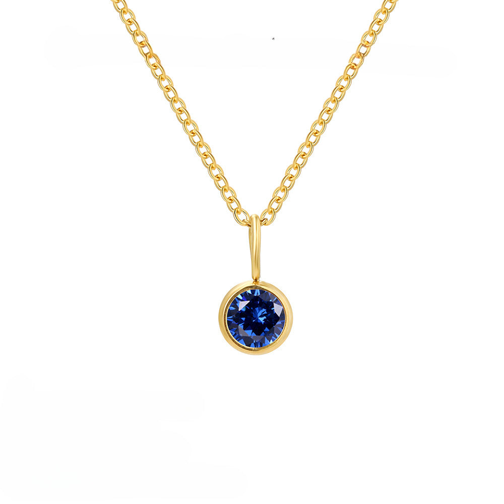 Collier de pierre de naissance d'élément de personnalité de mode