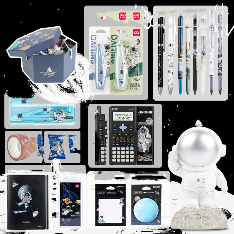 Ensemble de papeterie d'exploration de l'univers et de la galaxie, coffret cadeau d'anniversaire, carnet d'astronaute, livre à main créatif