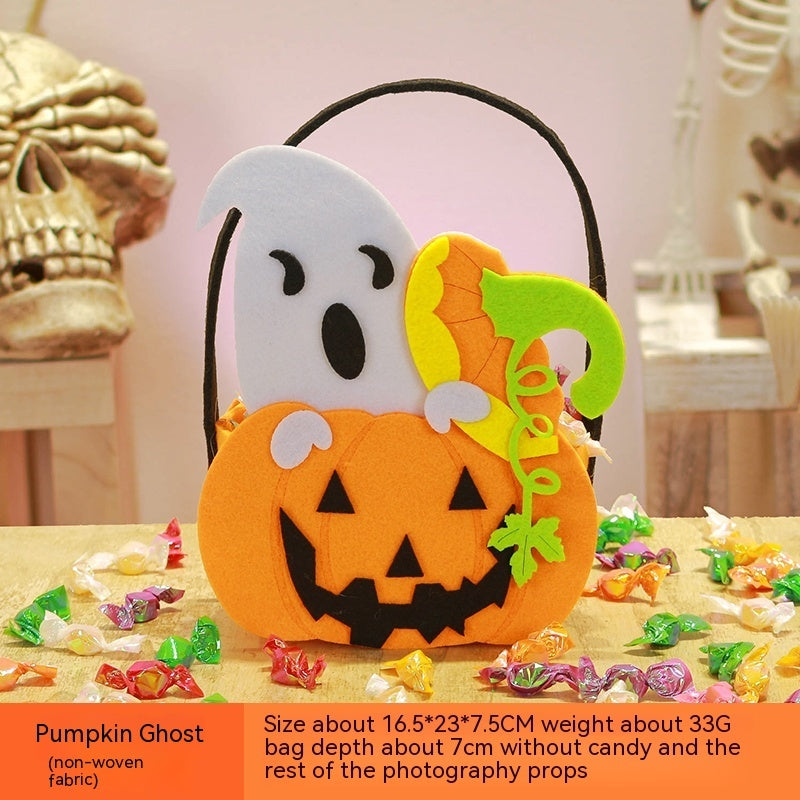 Halloween Pumpkin Bag Portable Children Props