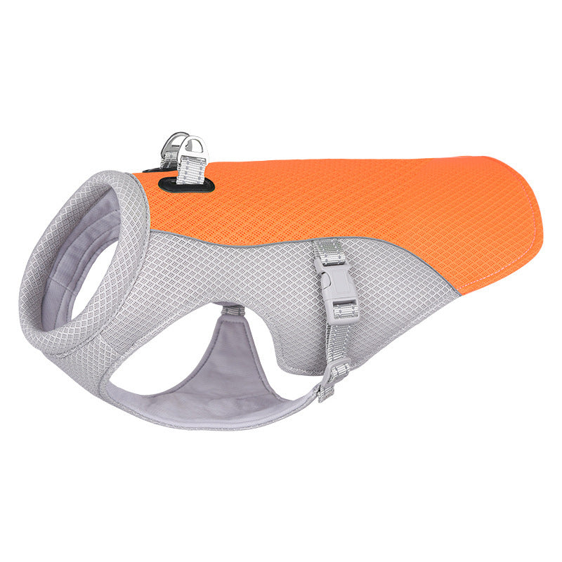 Gilet rafraîchissant d'été pour animaux de compagnie, résistant à la chaleur, vêtements respirants et résistants au soleil pour petits et grands chiens, marche en plein air