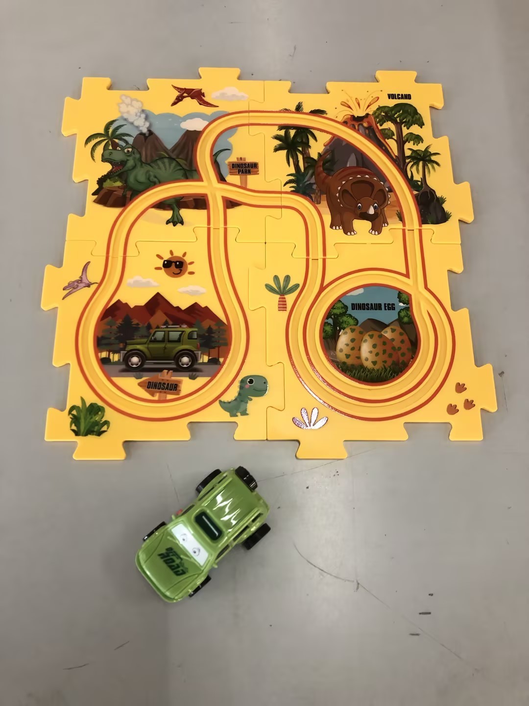Puzzle pour enfants, vitesse de chemin de fer électrique, assemblage de voiture électrique automatique, scène de ville, Construction, jouet éducatif, cadeau