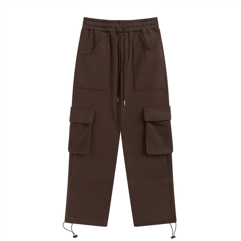 Men's Solid Color Loose Casual Sports Pants
