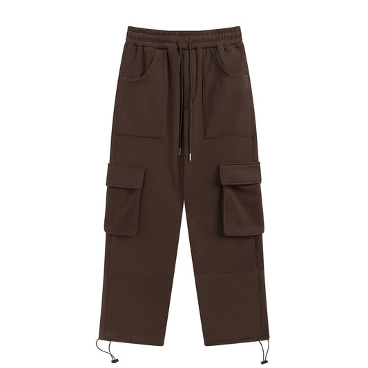 Men's Solid Color Loose Casual Sports Pants