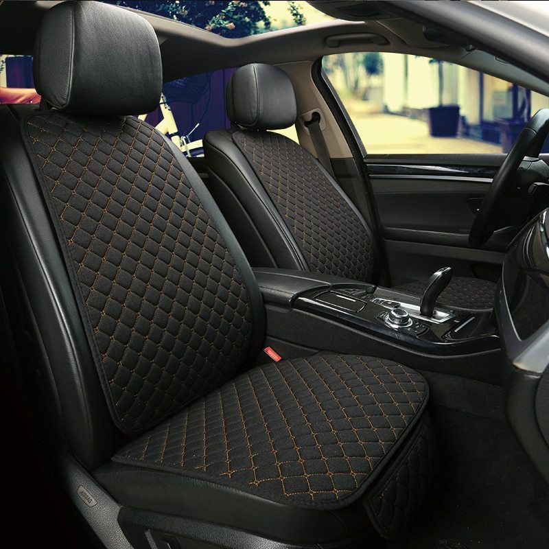 Protector de funda de asiento de coche de lino